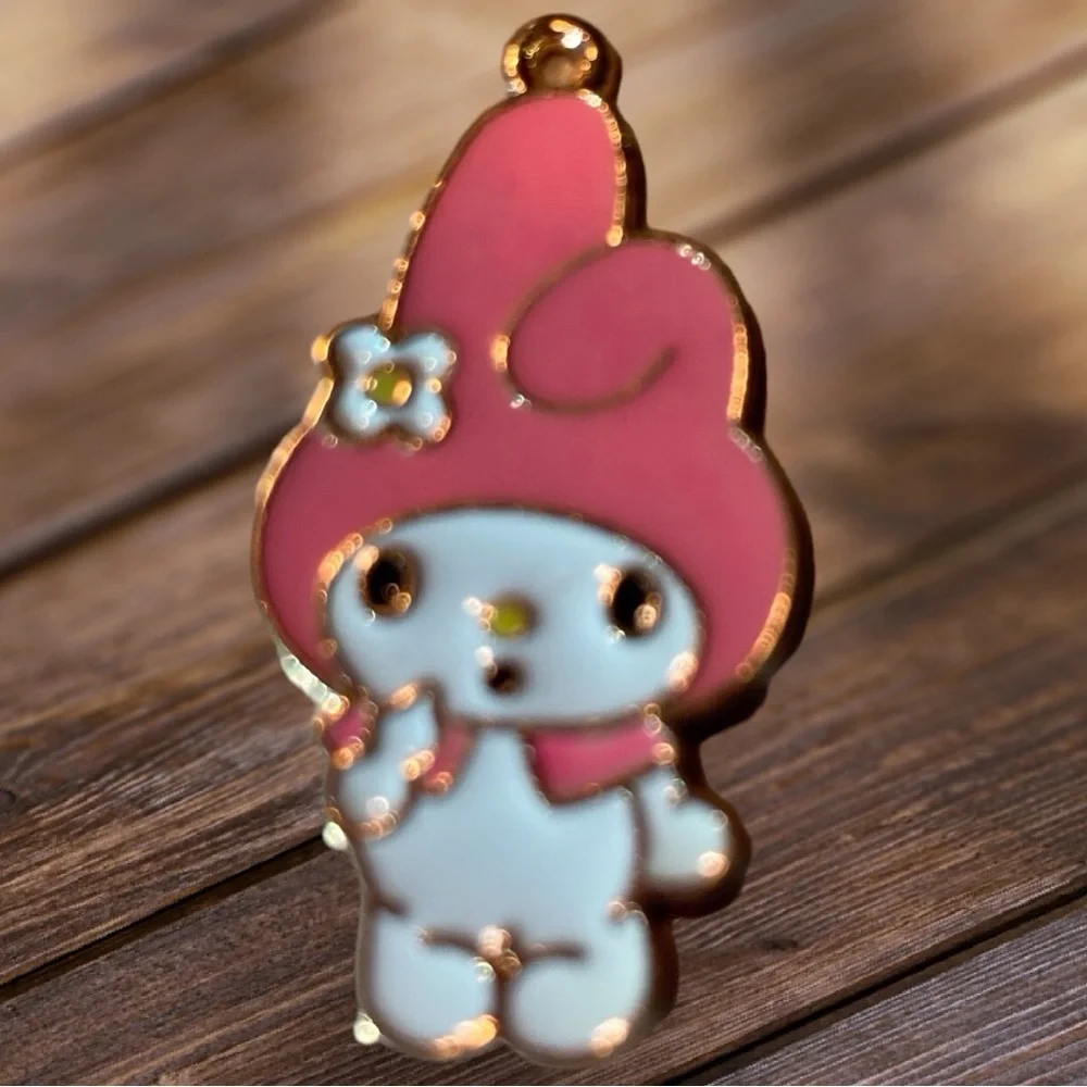 2 Sanrio My Melody Pendant Charms Enameled on metal